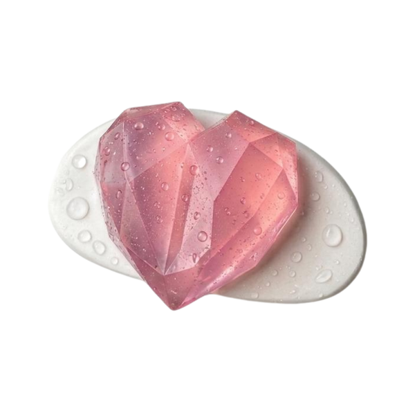 Crystal Heart Soap